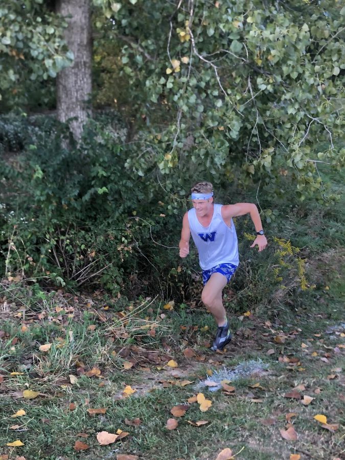 Ranheim's mentor, Connor Venneman, leads the pack for Westminster.