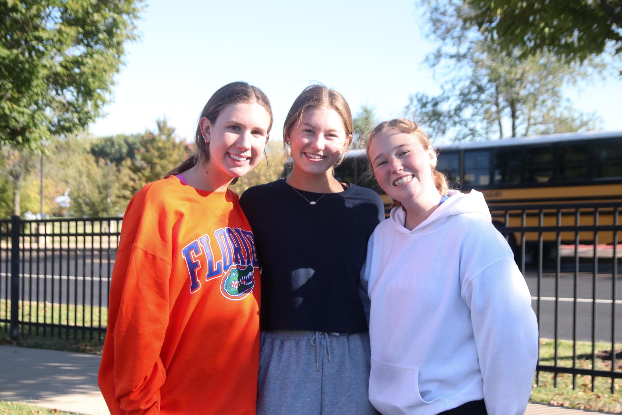 Three WCA Girls pose and are ready for the Carnival festivities.