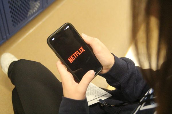 Netflix being shown on someone’s phone